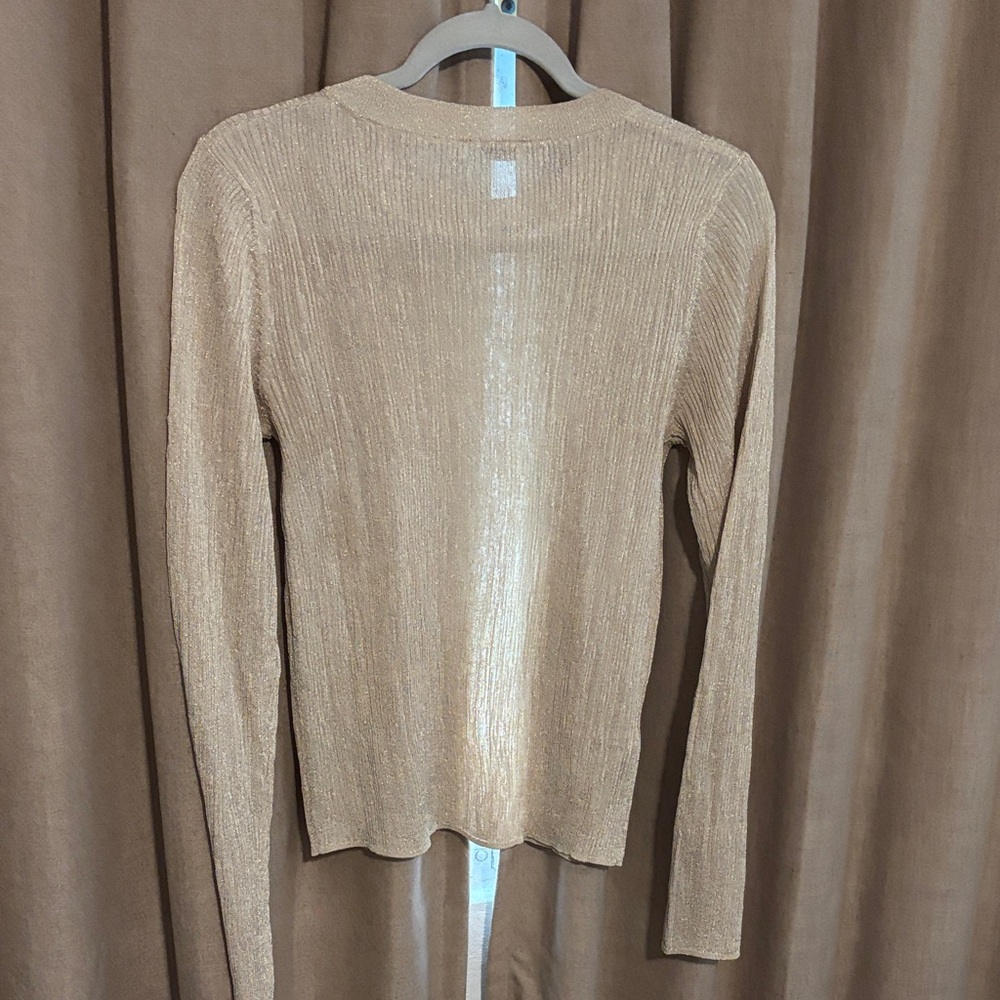 Mango Beige Long Sleeve Top - Picture 2 of 2